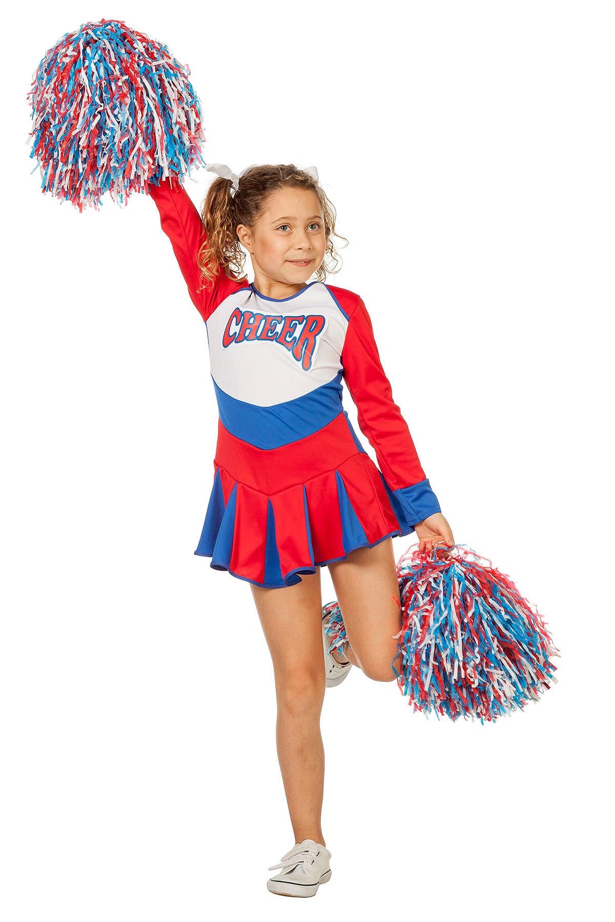 WILBERS & WILBERS 3264 Cheerleader Costume Girl's Sporty Dress for Carnival Theme Party