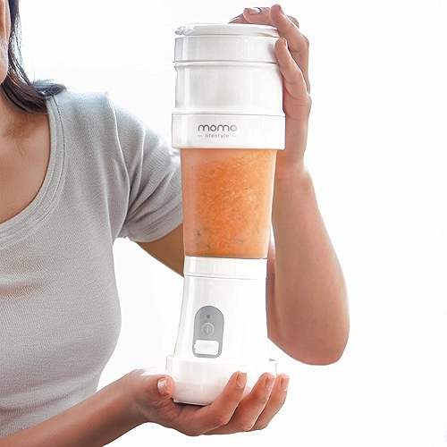 Blender Retrátil, Mini Liquidificador Individual Portátil, Momo Lifestyle, Sem Fio, a Bateria Recarregável, Bivolt 110V / 220V (Blender Retrátil)
