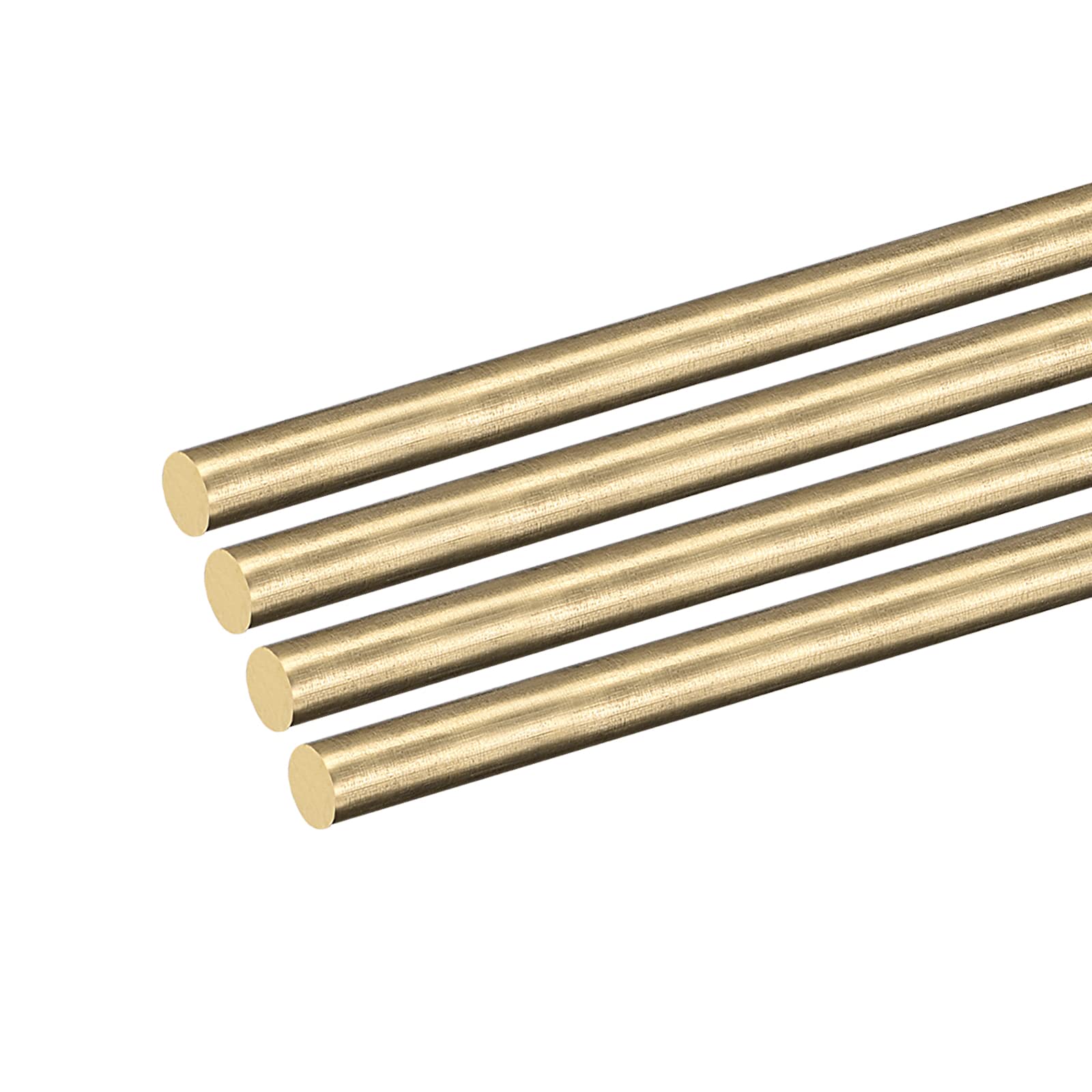 Ottone Massiccio Tondo Asta 5mm x 300mm 4pz per Fai-da-Te Artigianato
