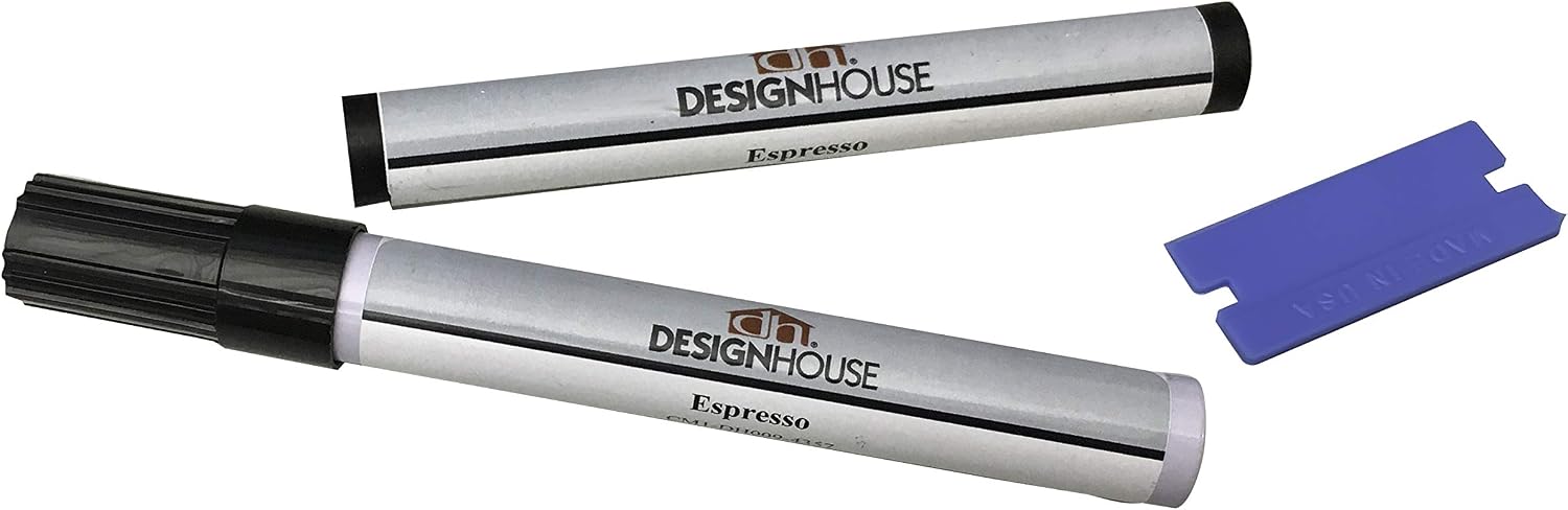 Design House Cabinet Paint Touch-Up Repair Kit for Kitchen or Bath Vanity, Gray – Design House, 930578