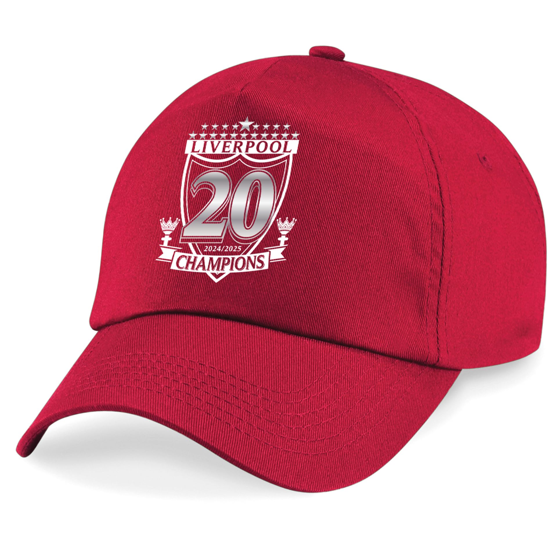 Liverpool Champions Cap – 20 Times Red Adult Size 2024-2025