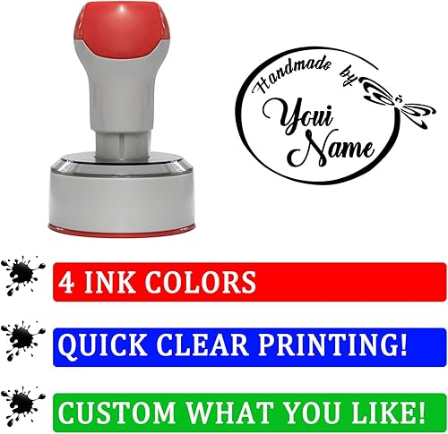 Miniatura 5 de Sellos personalizados personalizados  Sello hecho a mano redondo 1-58 pulgadas de diámetro