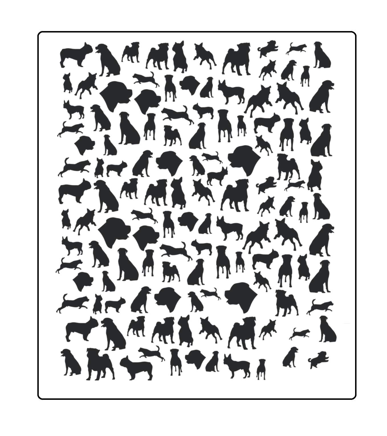 Rottweiler Collection (Rottweiler Dog Nail Stickers Black)