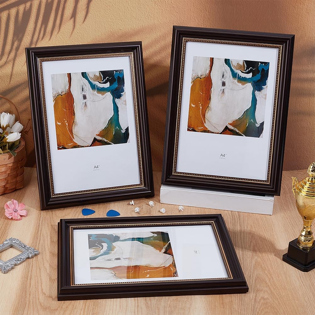 OLYCRAFT 3 Pack Diploma Frames 11.3x7.9 Inch Certificate Display Frame Degree Document Frame Wall Hanging Tabletop Frame for Document Frame Diploma Bachelors and Masters Degree