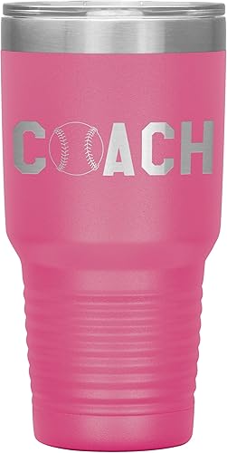 Vista 15 de Vaso de entrenador de béisbol – Taza de acero inoxidable grabada aislada de 30 onzas (peltre) Peltre,Negro