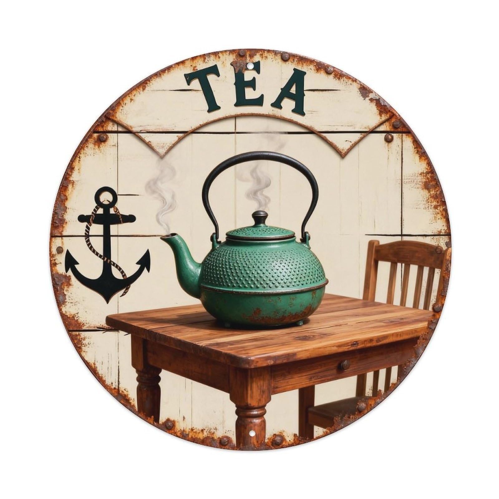 Tea Sign Metal Tin Sign Plaque