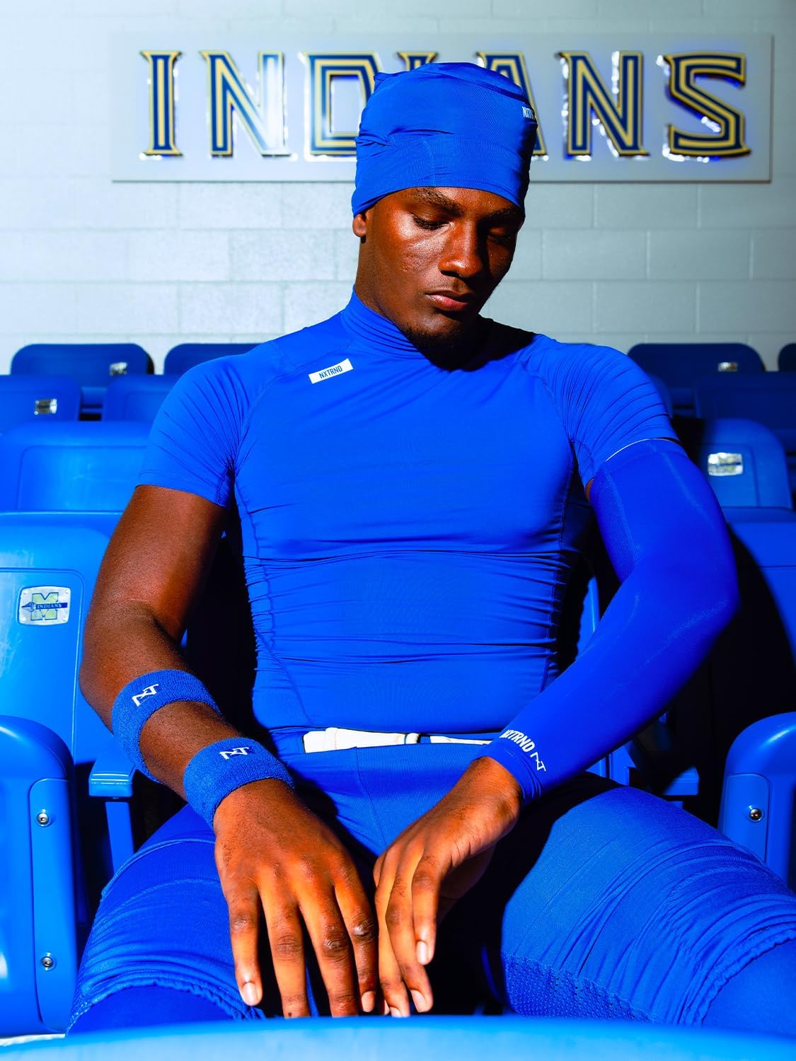 Nxtrnd Men's Turtleneck Compression T-Shirt, Short Sleeve Mock Neck - Image 2