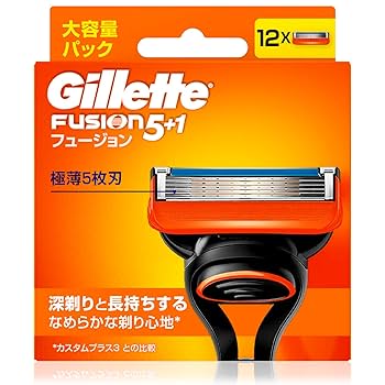 Amazon.co.jp: Gillette ジレット フュージョン 替刃12コ入