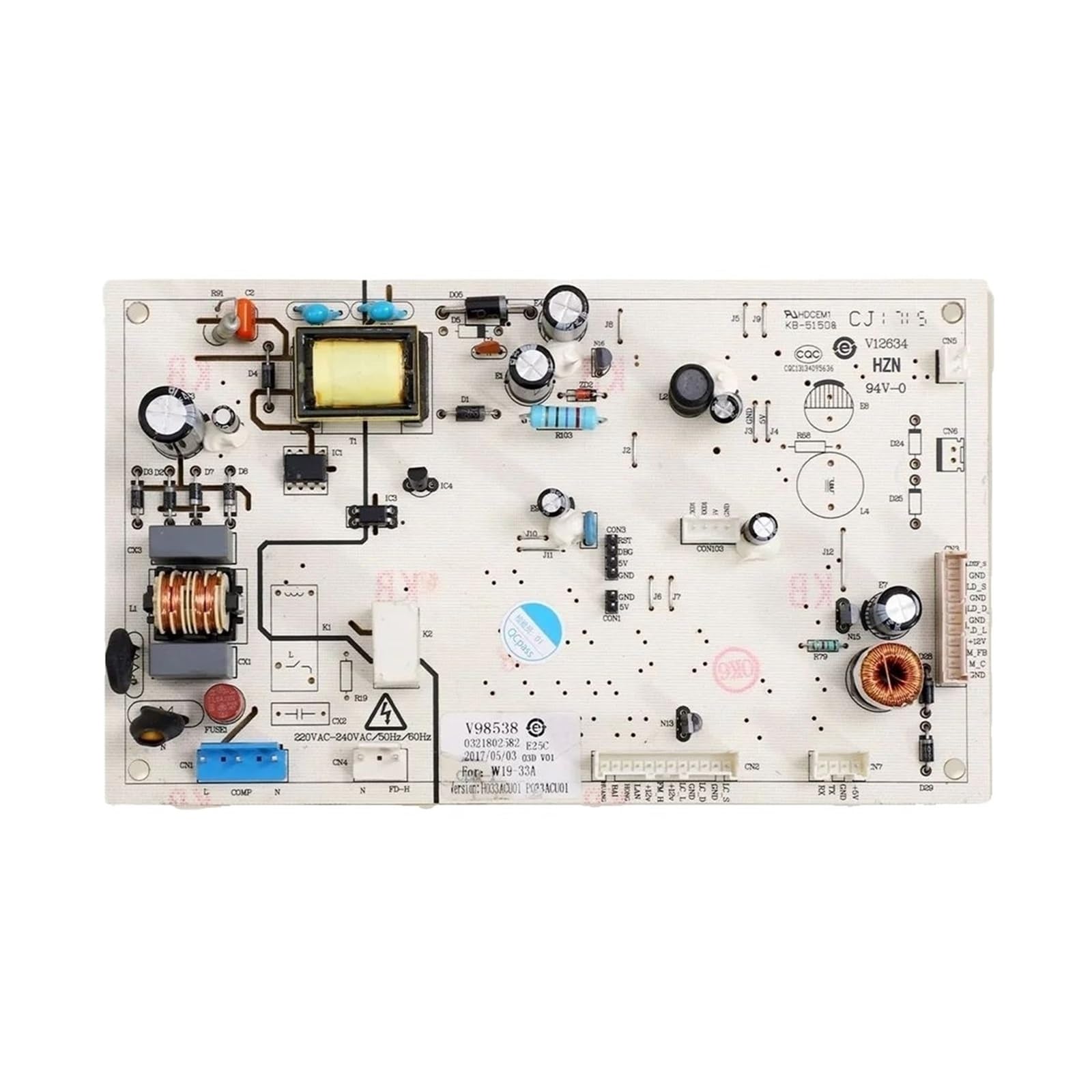 Refrigerator Motherboard,PCB Control Board, 0321802582,W19-33A Refrigerator Parts