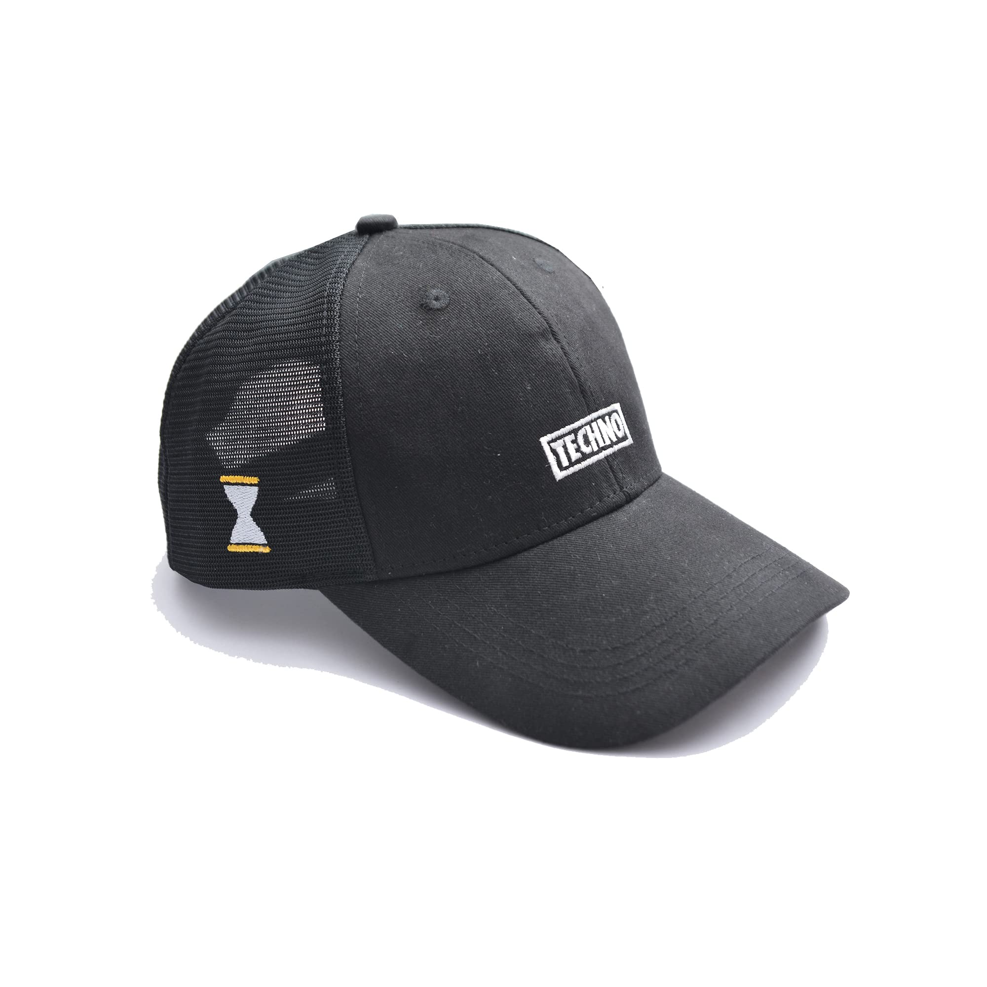 Life In Slow Motion Black Techno Cap - White Embroidery