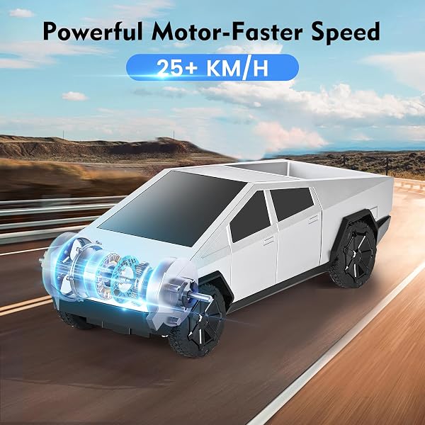 Layorslit Remote Control Car Toy, High Speed Remote Control Car with Light and Loadspace, 1:24 RC Car Toys, Electric Vehicle Toys for Kids, Gifts for Kids, Boys and Girls - 2