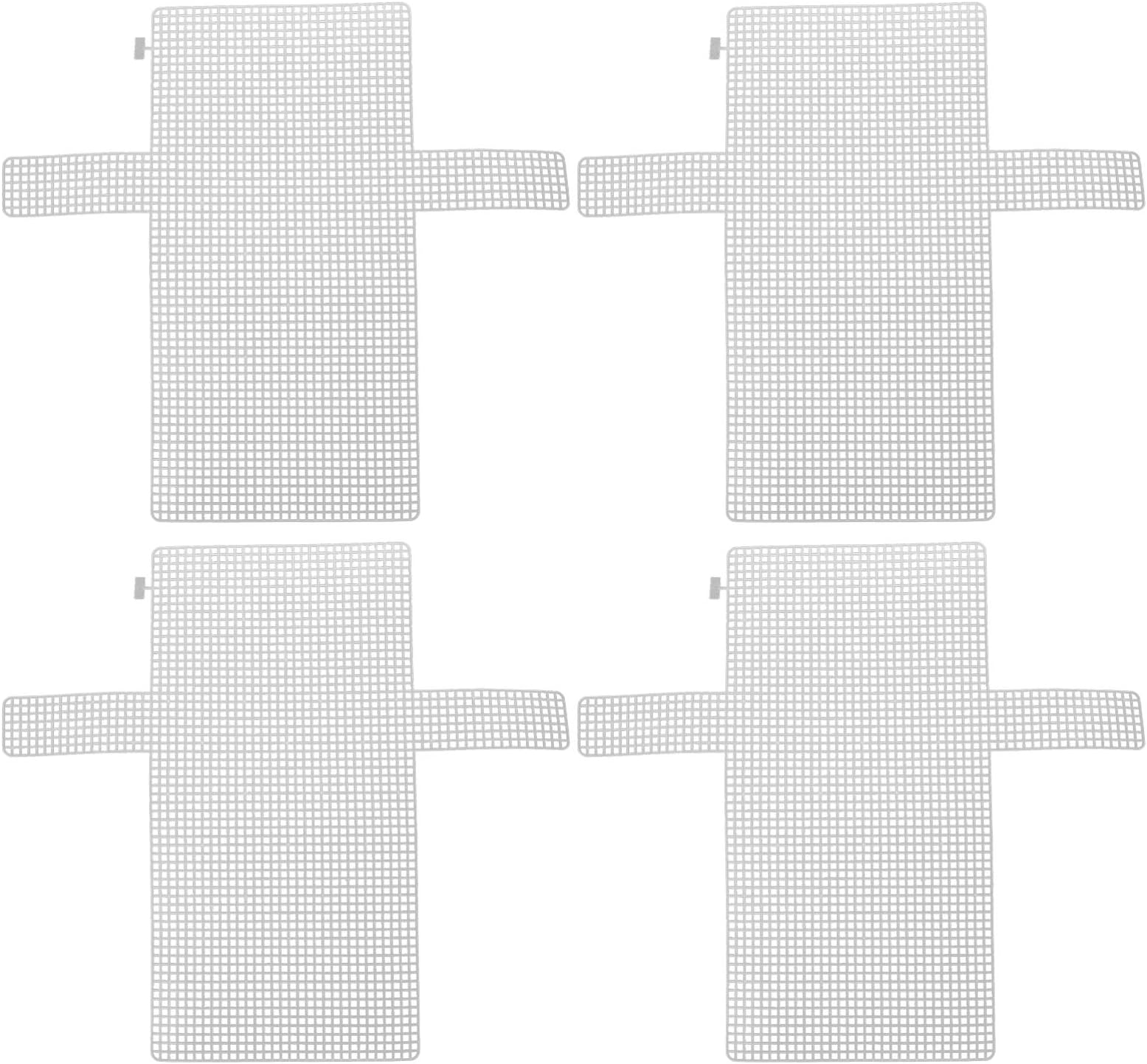 ULTNICE 4pcs Plastic Mesh Canvas Sheets Needlepoint Canvas for DIY Bag Making Embroidery Acrylic Yarn Crafting Cross Stitching Crochet Projects