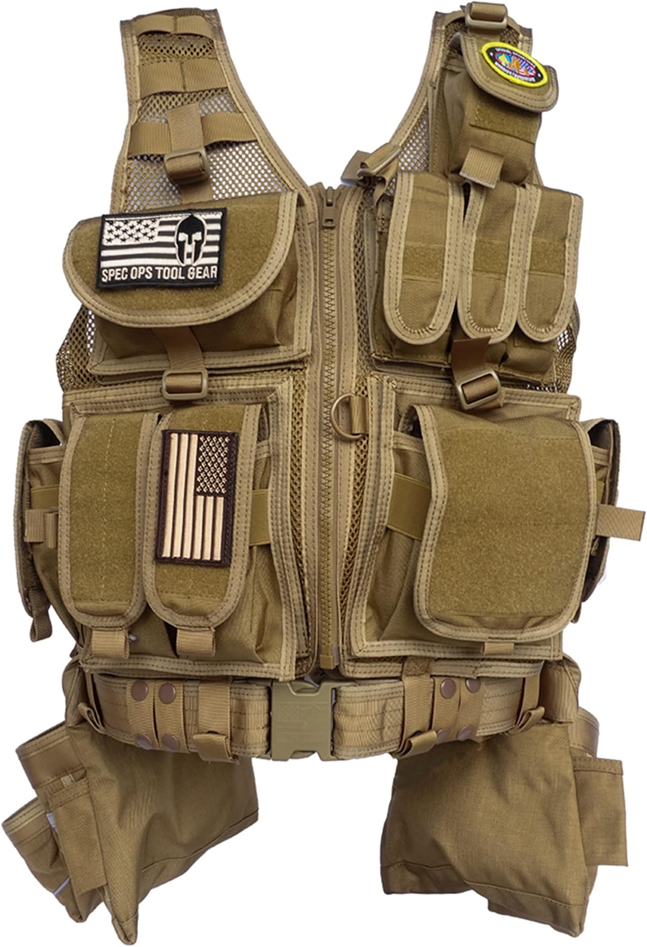 SF-18 Delta 2.0 Tactical Tool Vest & Belt | Modular MOLLE Vest with Pouches & Weight-Dispersing Design