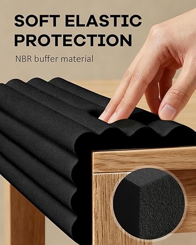 Miniatura 3 de Protectores de bordes y esquinas con adhesivo fuerte, extra grueso, a prueba de bebés, protector de muebles para mesa, escritorio, cama, armarios,