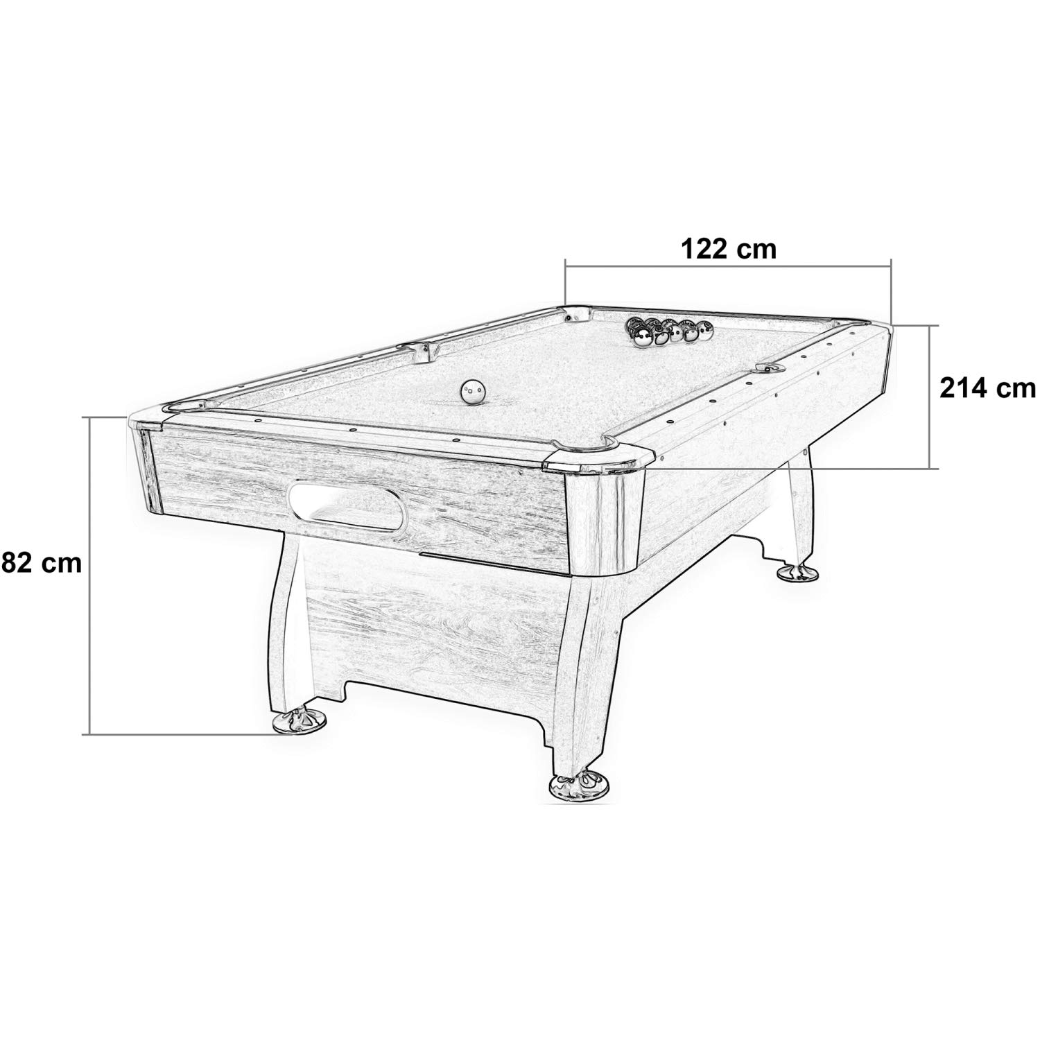 Diamond Pool Table Dimensions