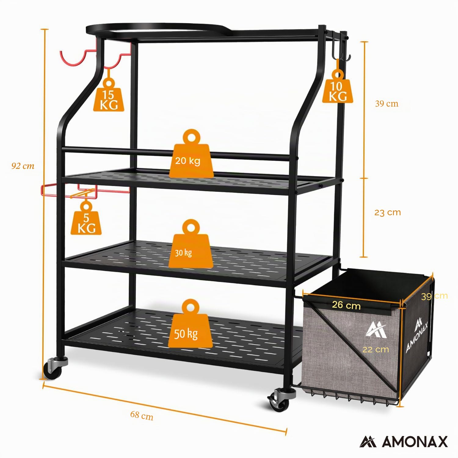Amonax Soporte Para Mancuernas Gimnasio En Casa, Estante De Pesas Yoga, Soporte Para Pesas Rusas, Estante Para Soporte Mancuernas, Kit Gym En Casa Estante De Almacenamiento Para Mujeres