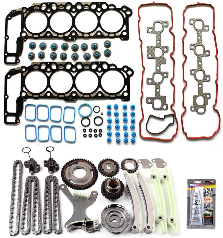 HS26157PT-1 Timing Part Chain kit Head Gasket Sets fit for 2004-2007 for Dodge for Dakota 4.7L 2004-2007 for Dodge for Durango 4.7L 2004-2007 for Dodge for Ram 1500 4.7L replace