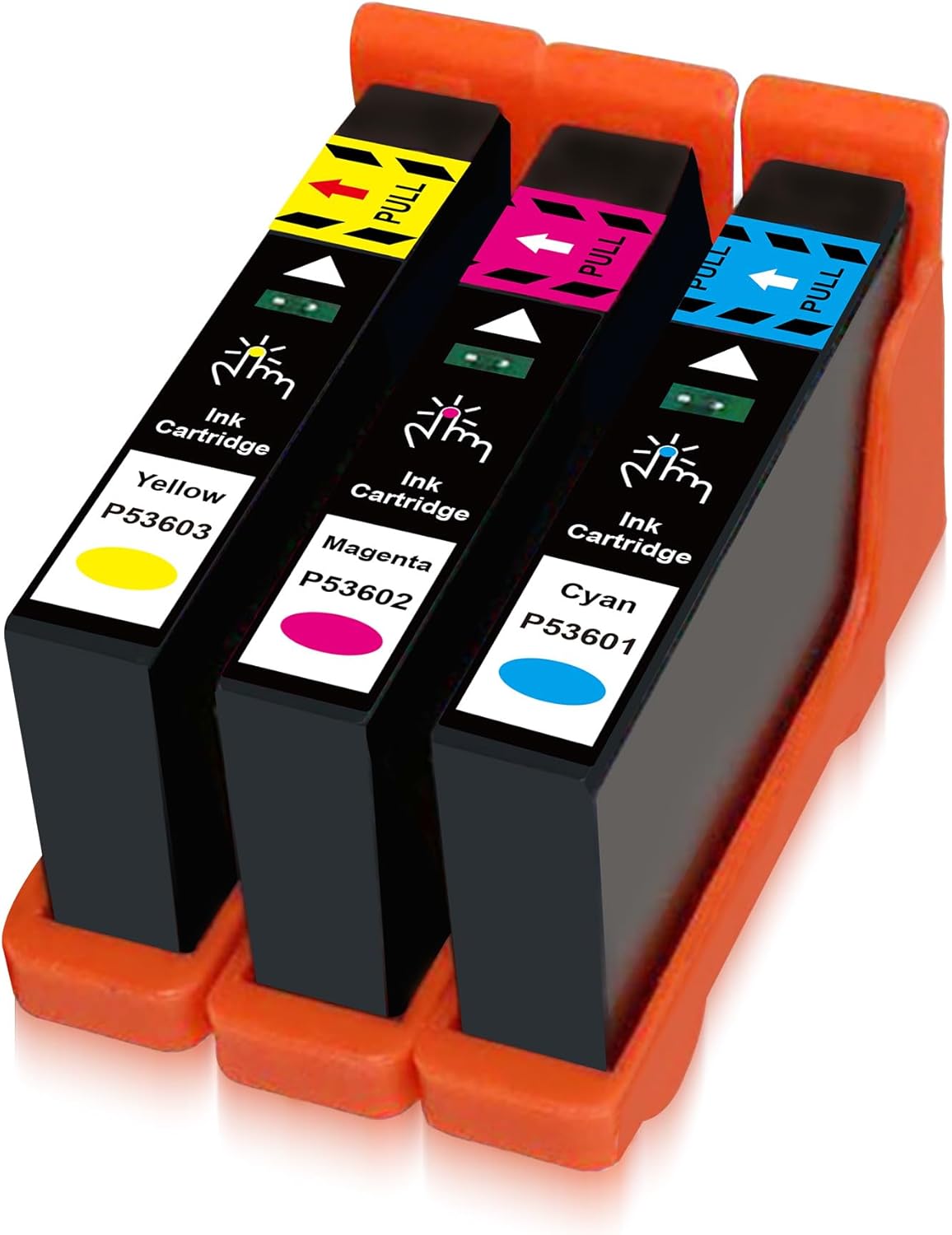 Compatible Bravo 4100 Ink Cartridge Replacement for Primera 53601 53602 53603 Color Ink Used with Primera Bravo 4100 Series Printers (1Cyan 1Magenta 1Yellow, 3 Pack)
