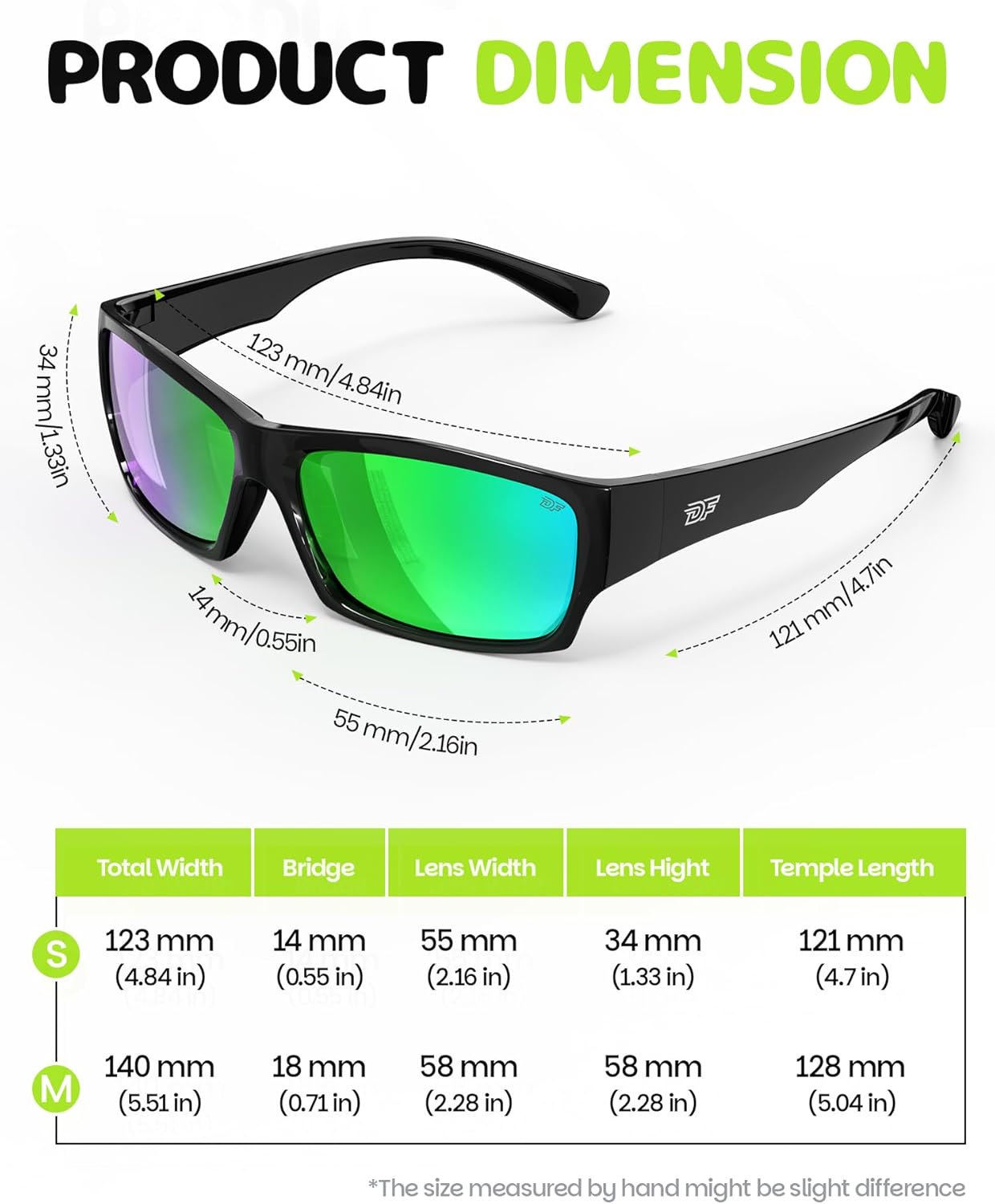 DEAFRAIN Kids Sports Sunglasses for Boys Girls Polarized Youth Running Cycling Glasses with Flexible Frame (SIZE: S M) - Image 5