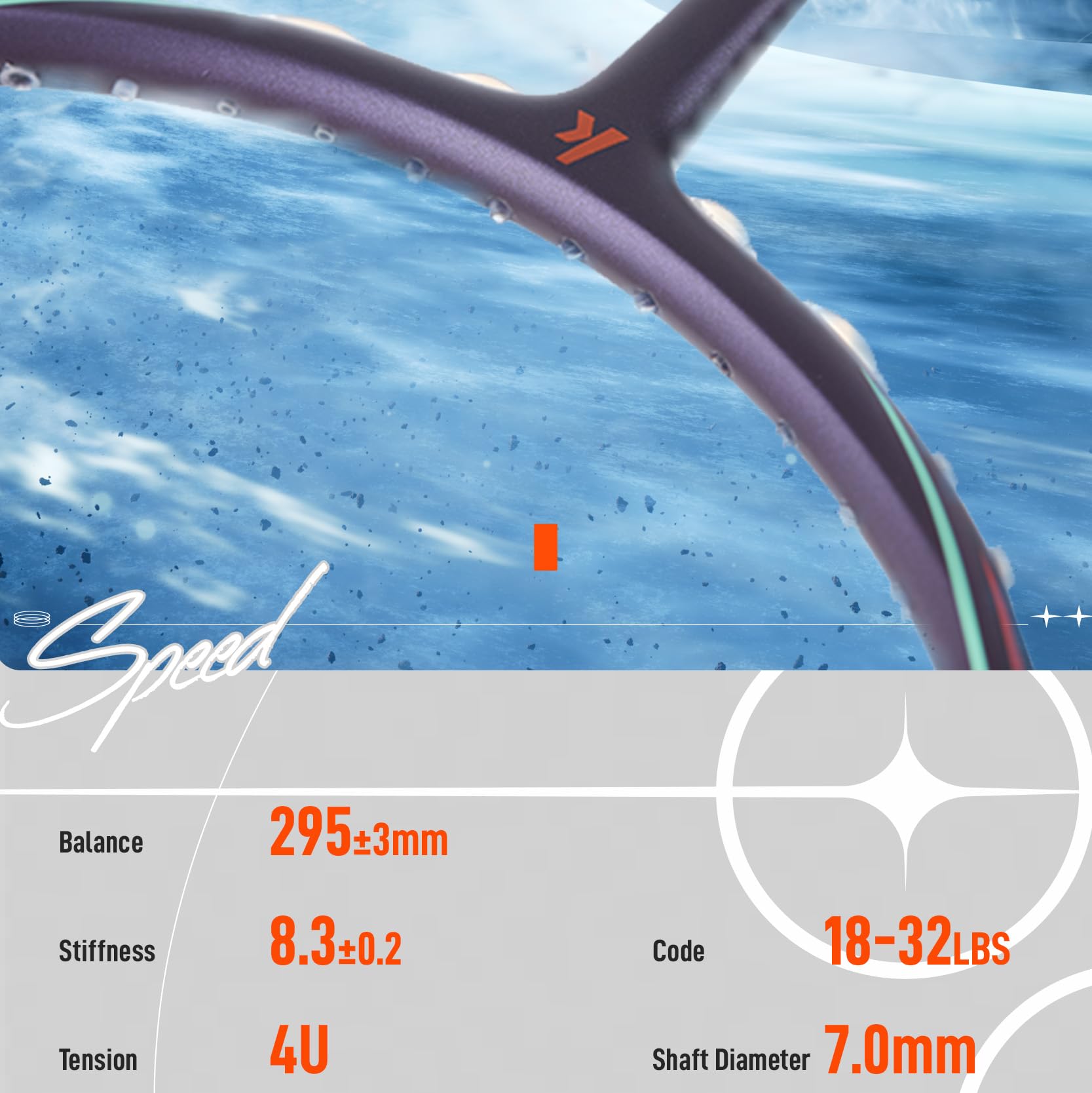 Professioneller Badminton Schläger, A1 TAAN Carbon Badmintonschläger YUJIAN Galaxy High Tension 4U Speed Attack Type Badminton Set mit 2 Griffbänder, 1 Schlägertasche (Besaitet Strung)