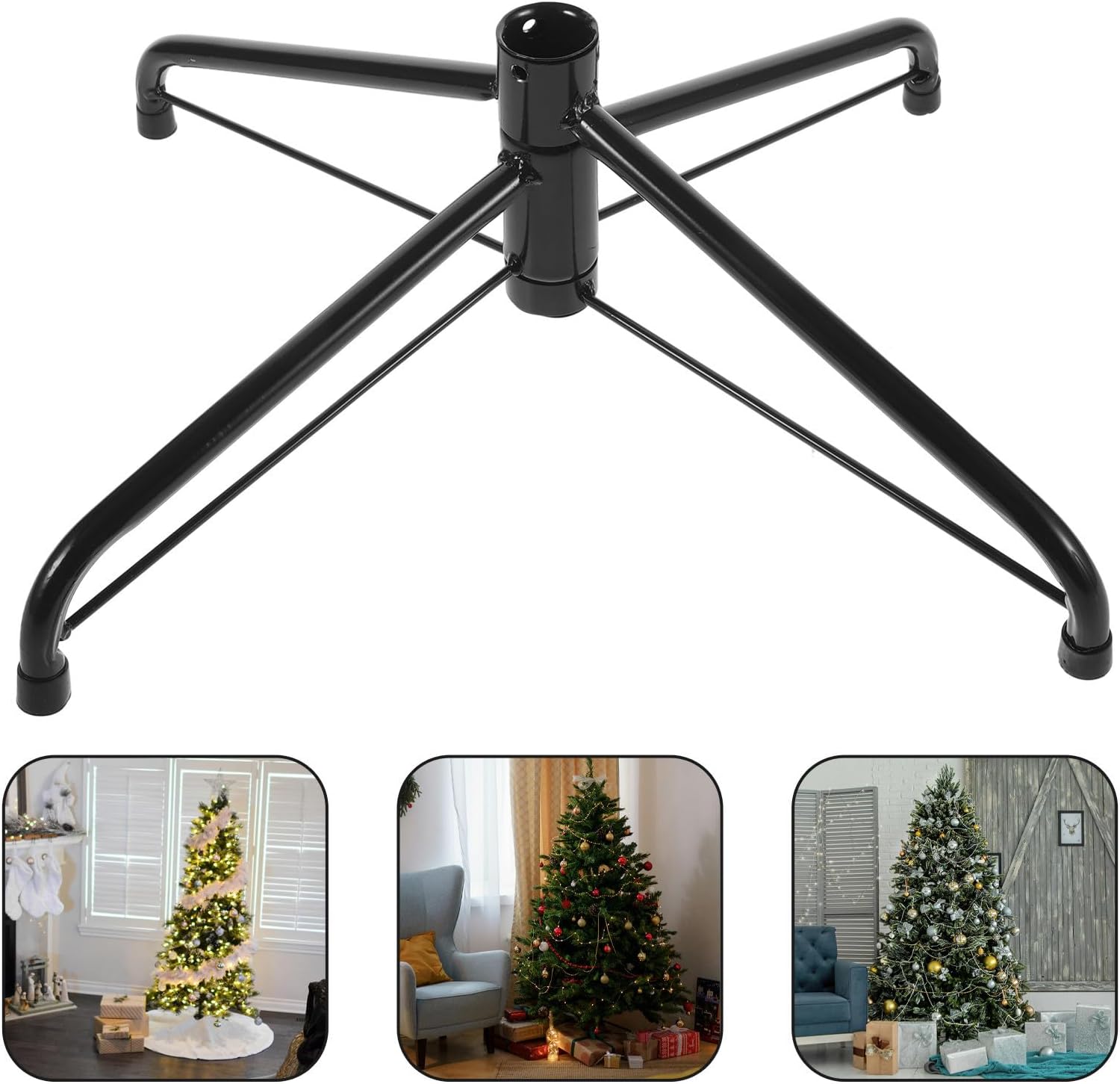 DOITOOL Christmas Tree Stand for Artificial Trees, Iron Support, Black