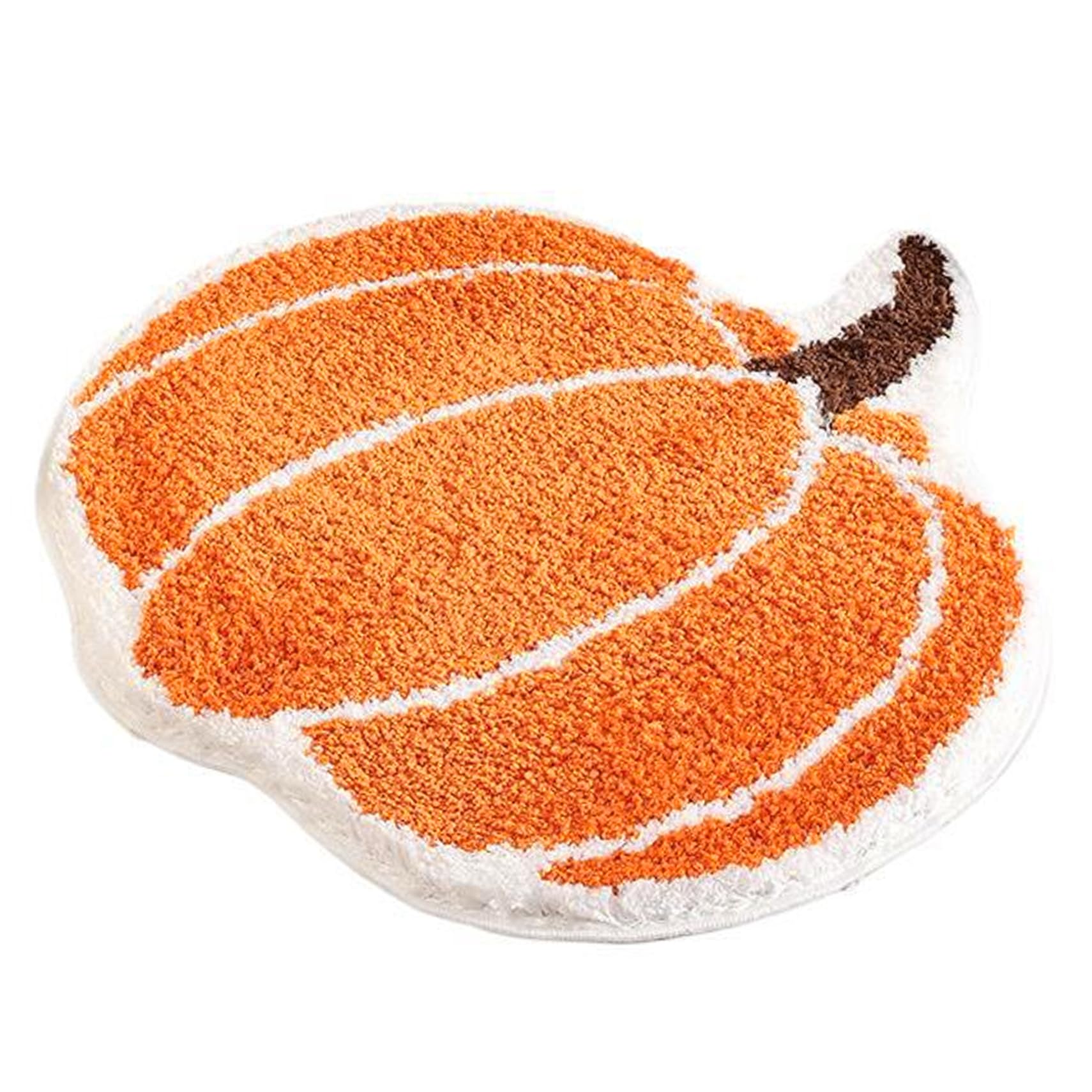Tapis à citrouille mignon en microfibre épaisse de qualité supérieure pour intérieur moderne