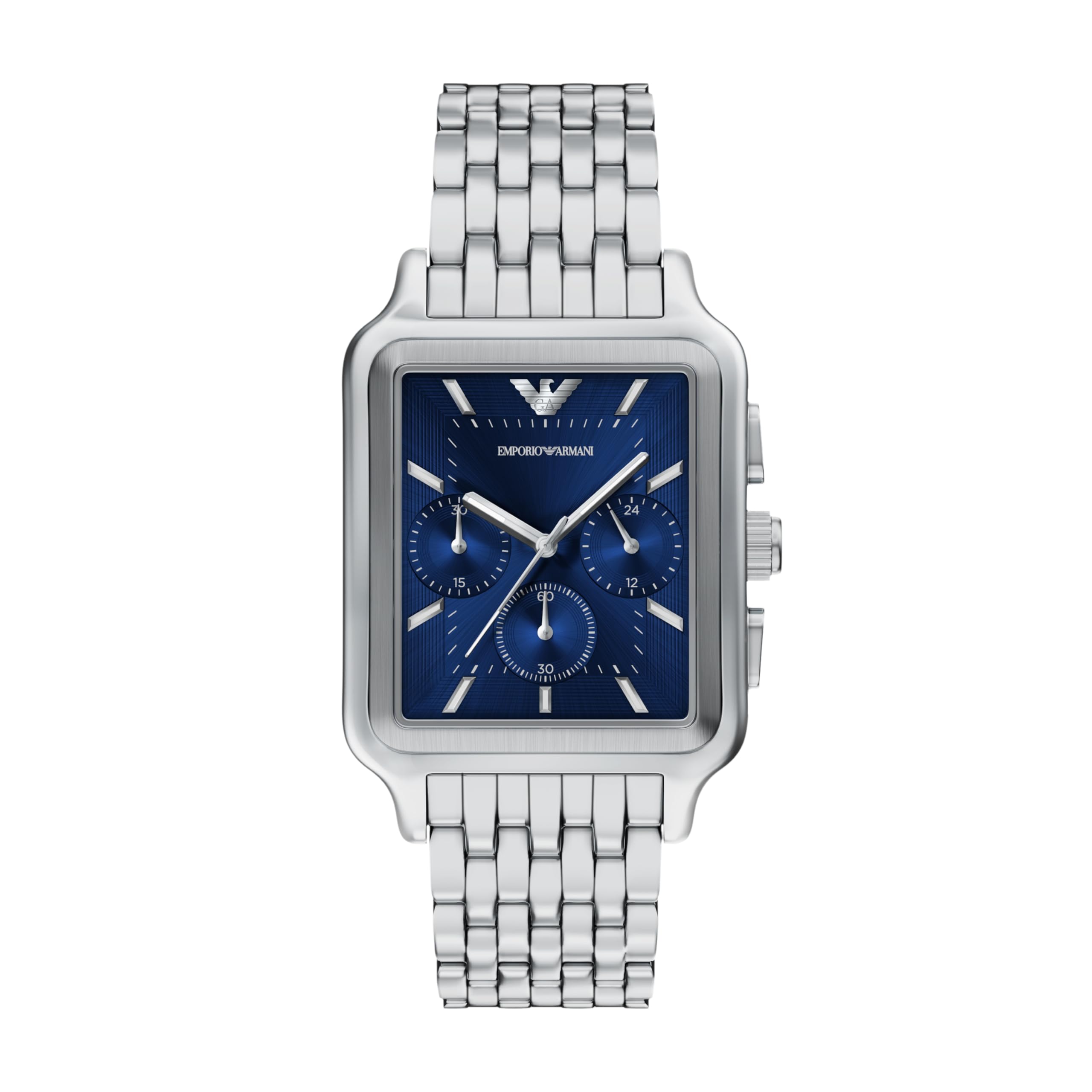 Emporio Armani Mens Chronograph Stainless Steel Watch, AR11750, Silver, Men
