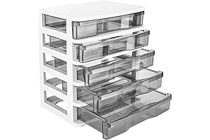 5 Drawer Plastic Storage Organizer
