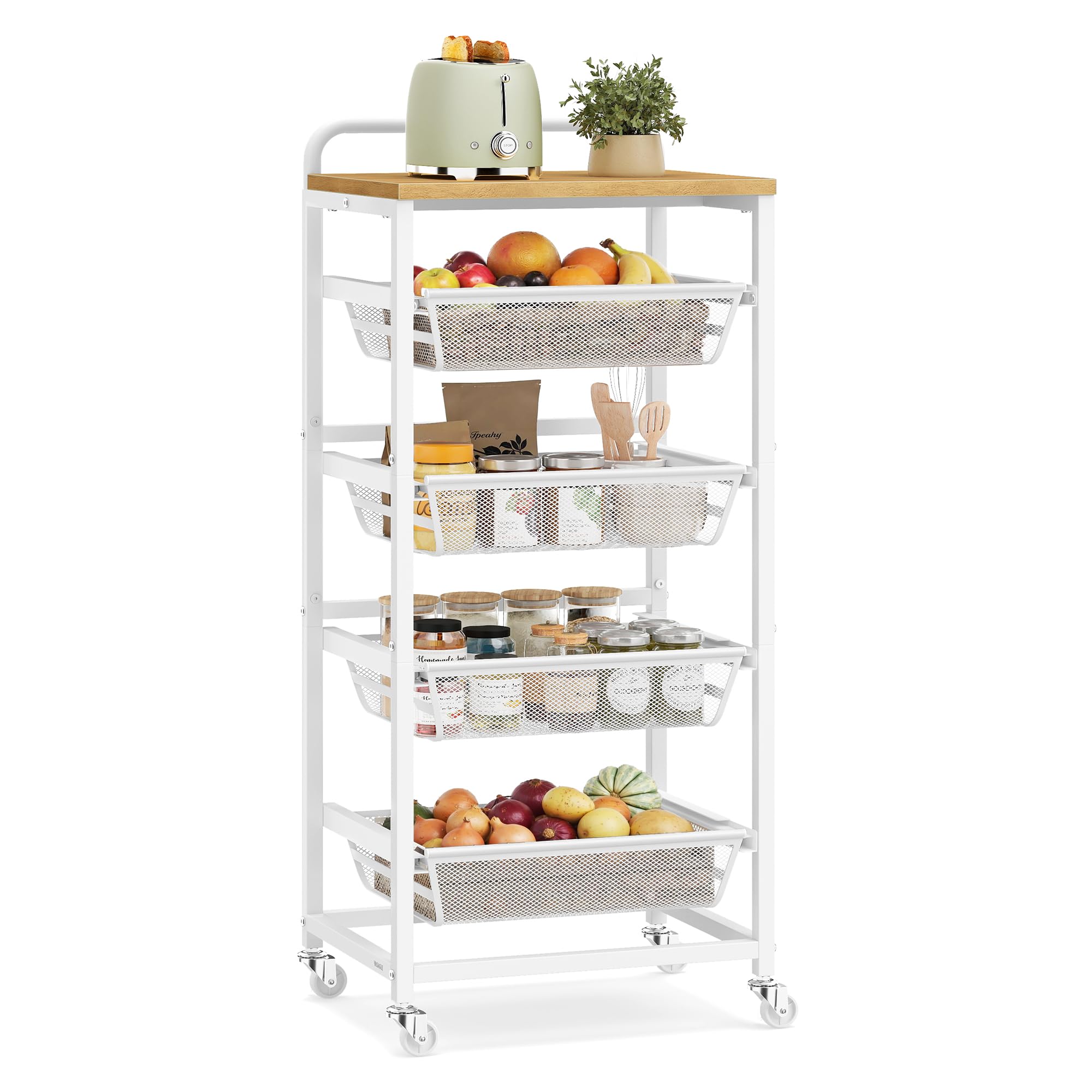 VASAGLE Storage Rolling Cart - kitchen furniture | Mubboo