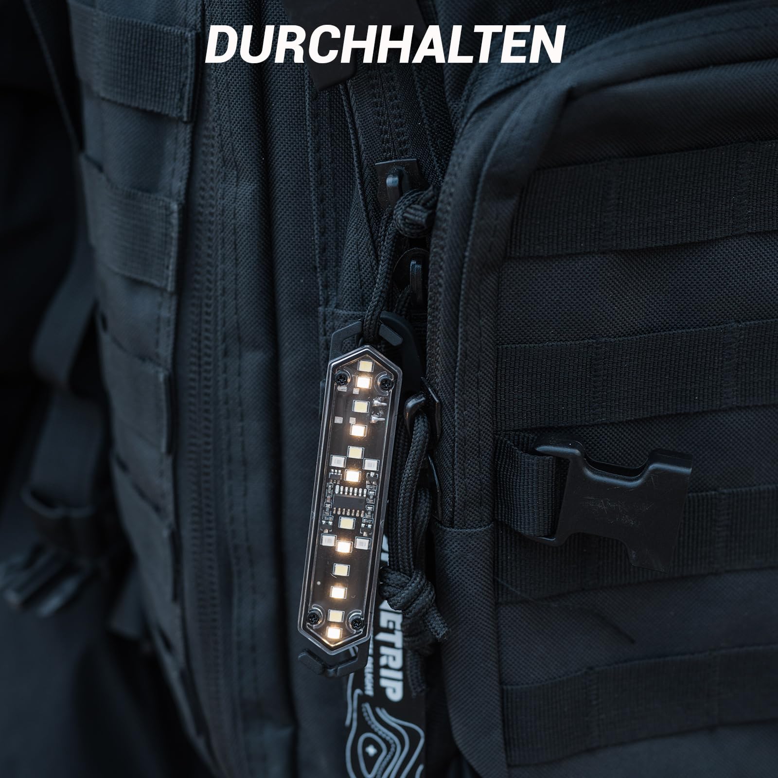 AVEKI LED Camping Lampe, 7 Modi Dimmbar Camping Licht für das Zeltseil, IPX4 Wasserdicht Outdoor Lampe Magnetisch & Schnappen, Aufladbar Zeltlampe Für Seile mit 2-8mm Durchmesser Geeigne