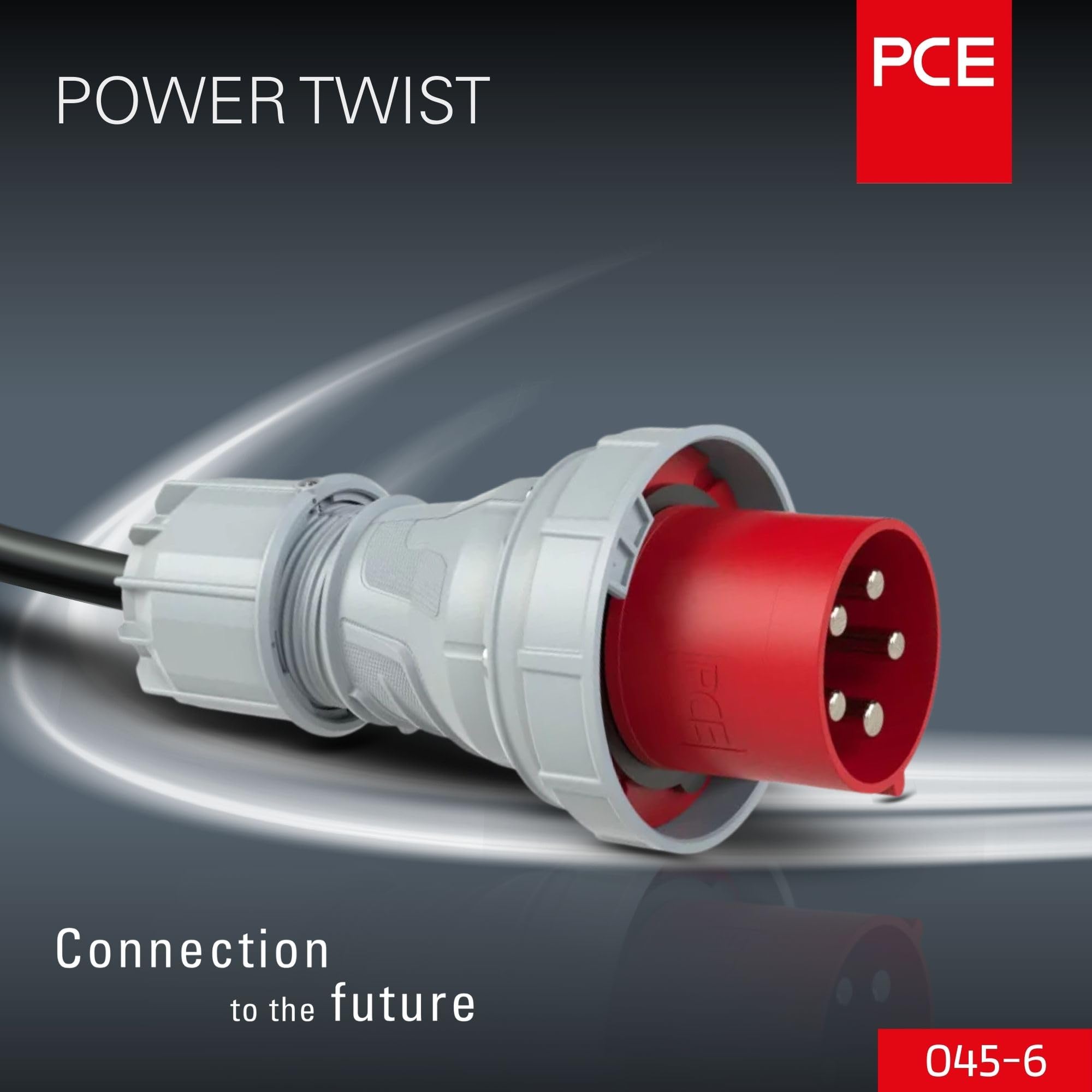 Interflex pce - Clavija estanca 125a 3 polos+neutro 400v 6 hora rojo