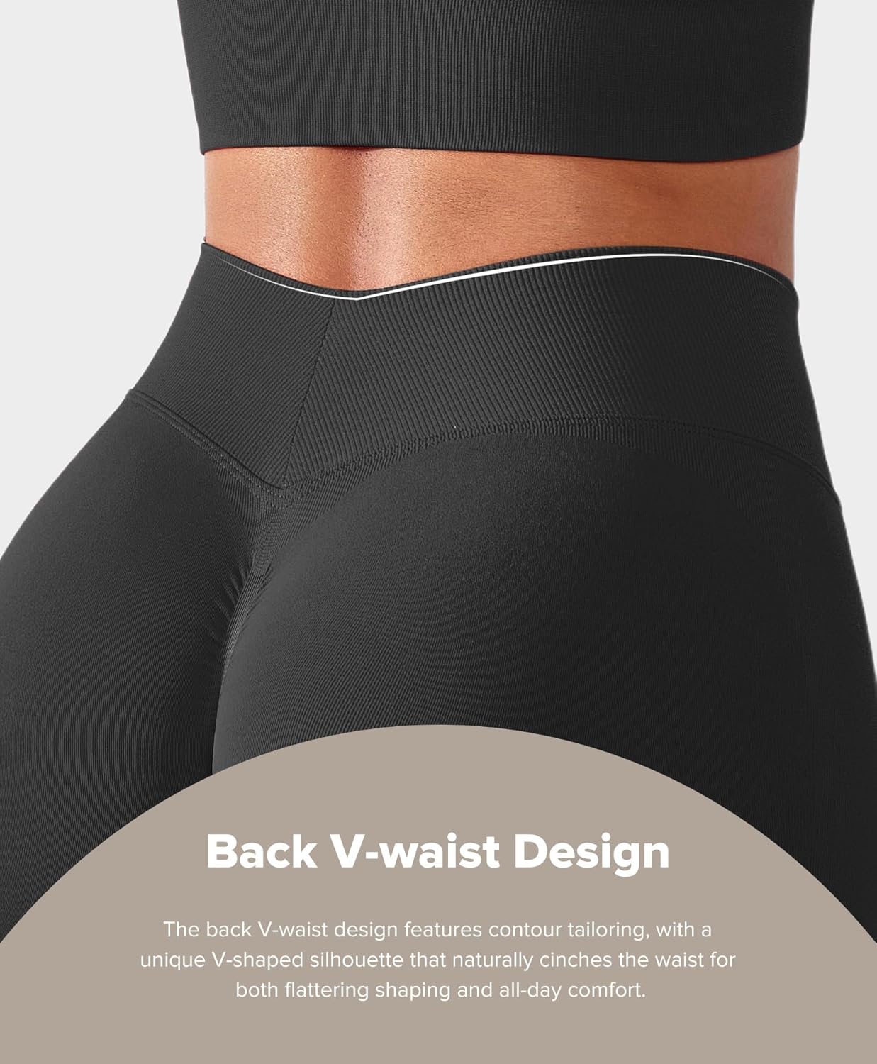 BRXL Seamless Impact Compression Scrunch Butt Lifting Shorts for Women V Back 5" Inseam High Waist Workout Gym Yoga - Image 4
