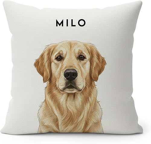 West & Willow Regalos conmemorativos para mascotas para perros, funda de almohada para mascotas, foto personalizada, almohada personalizada para
