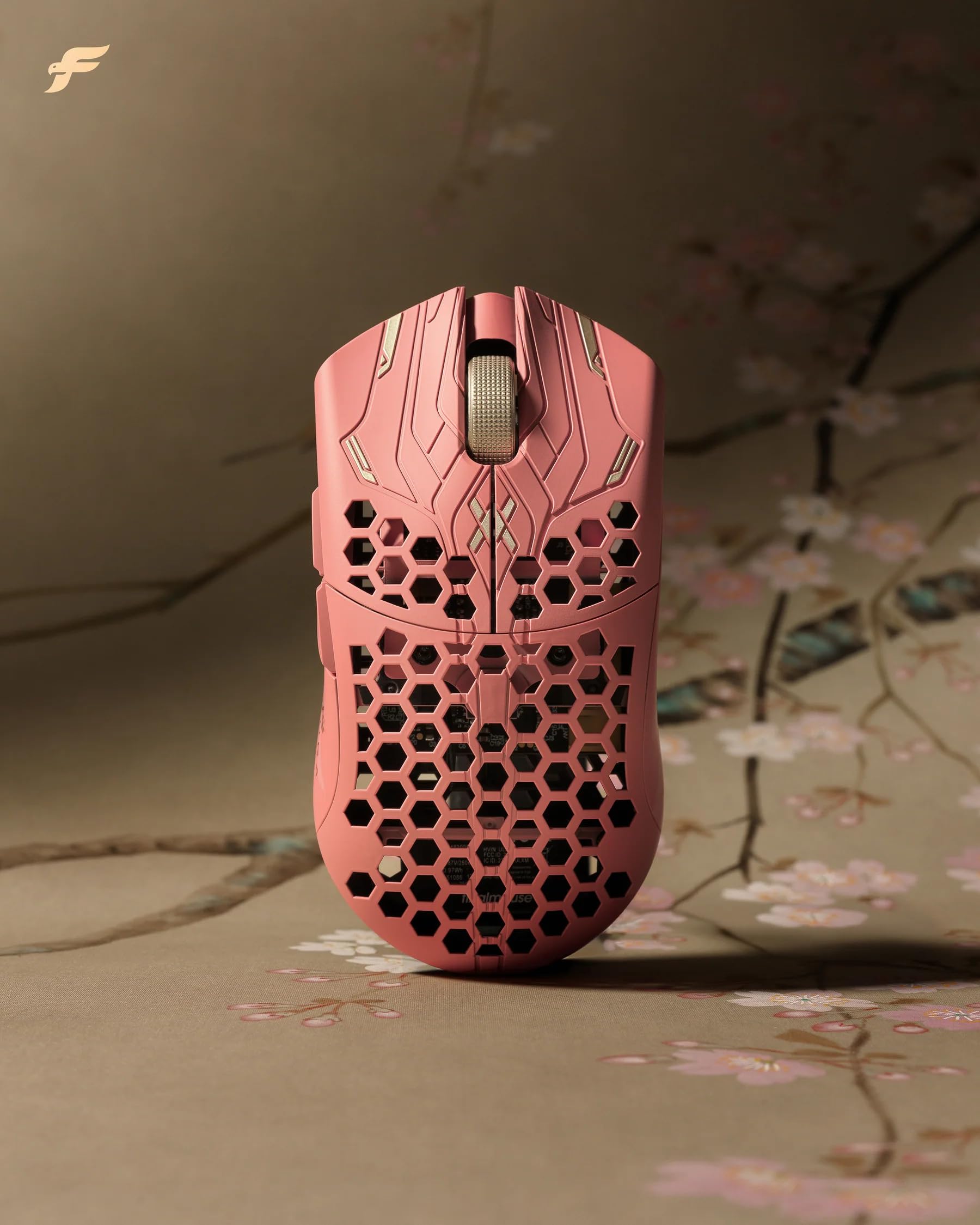 UltralightX Wireless Gaming Mouse Pink Gold Classic