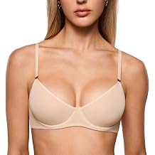 INLYRIC Womens Sheer Balconette Bra