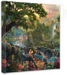 Thomas Kinkade 14 x 14 Gallery Wrapped Canvas Jungle Book