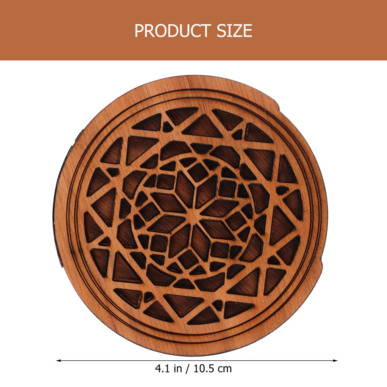 Vaguelly Wooden Guitar Soundhole Cover Block Protector Feedback Reducer for Acoustic Classic Guitar