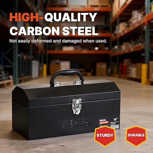 Miniatura 2 de Black Canyon Caja de herramientas de acero portátil de 16 pulgadas 16-18 pulgadas