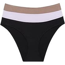 Calvin Klein Slip Bikini Modellanti Donna Confezione da 3 a Costine, Multicolore (Black, Lavender Blue, Cavern Stone), M