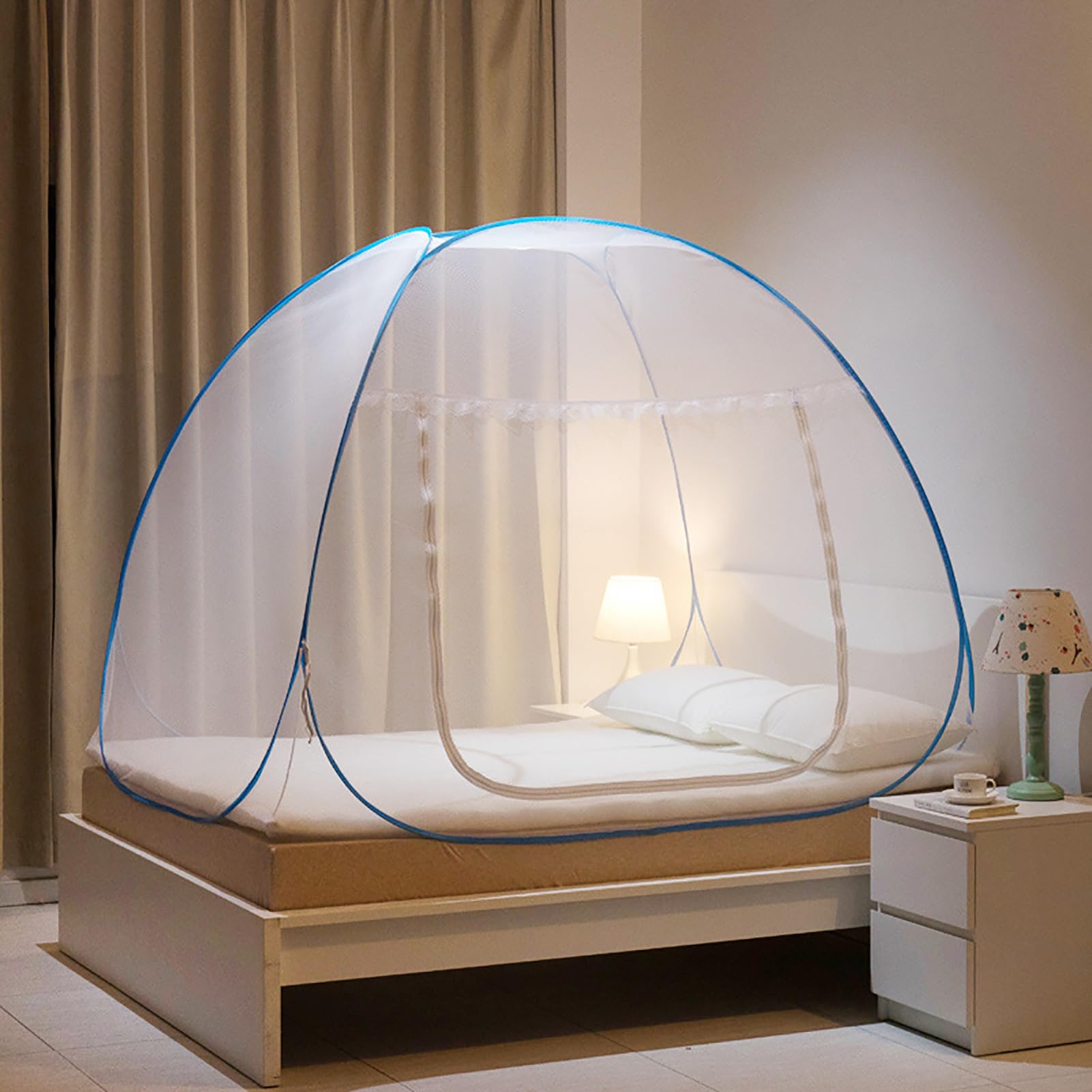 Moustiquaire lit voyage pliable pour des nuits sereines sous la tente