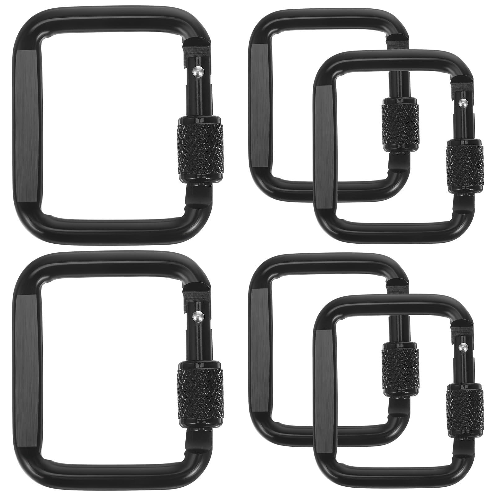 Amazon.com: Toddmomy Square Carabiners Aluminum Key Clips with