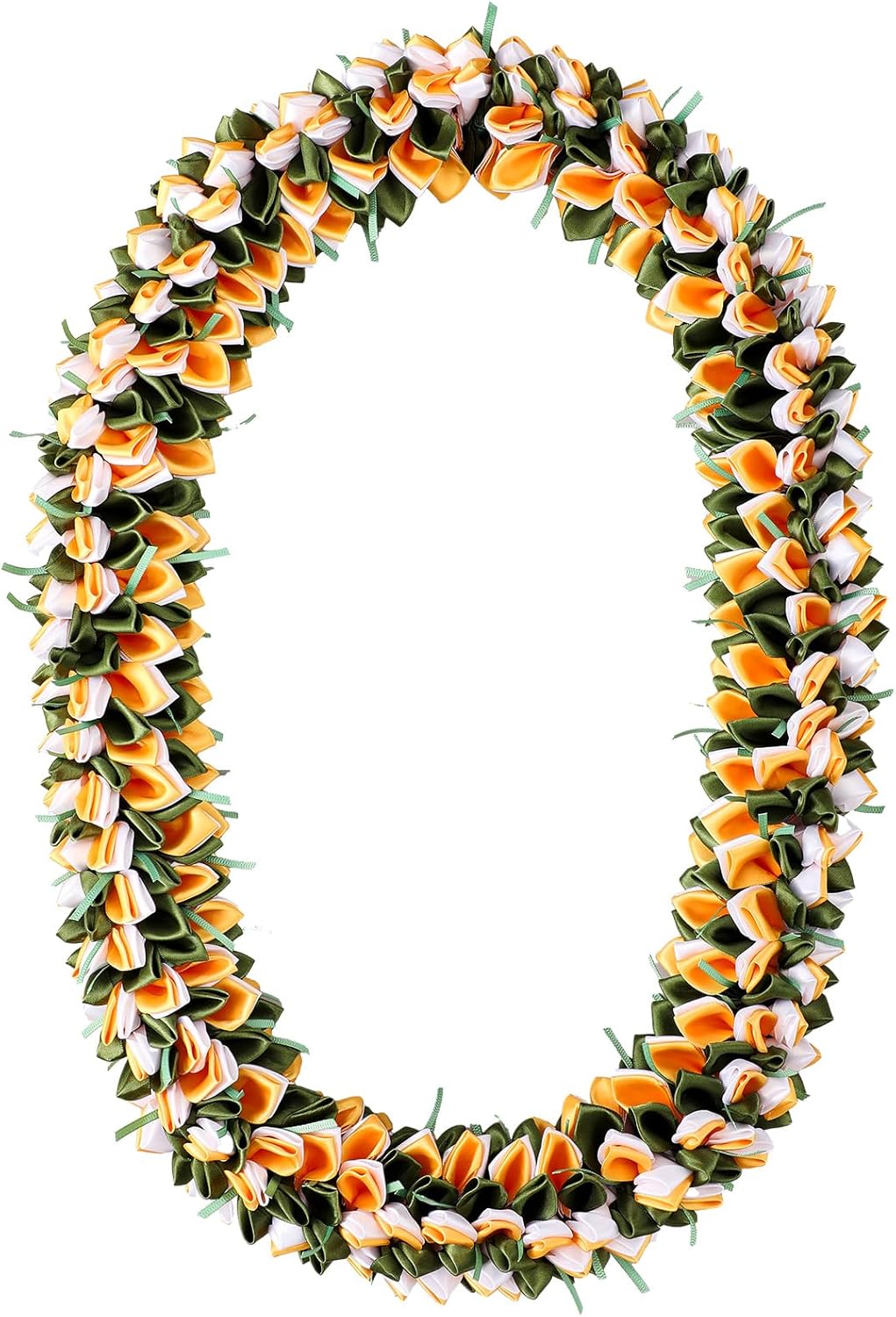 Suncalla 47 Inch Graduation Leis Class of 2026 Ribbon Leis Grad Hawaiian Double Braided Floral Necklaces for Women Men High School College Graduation Party Decor Gifts Supplies