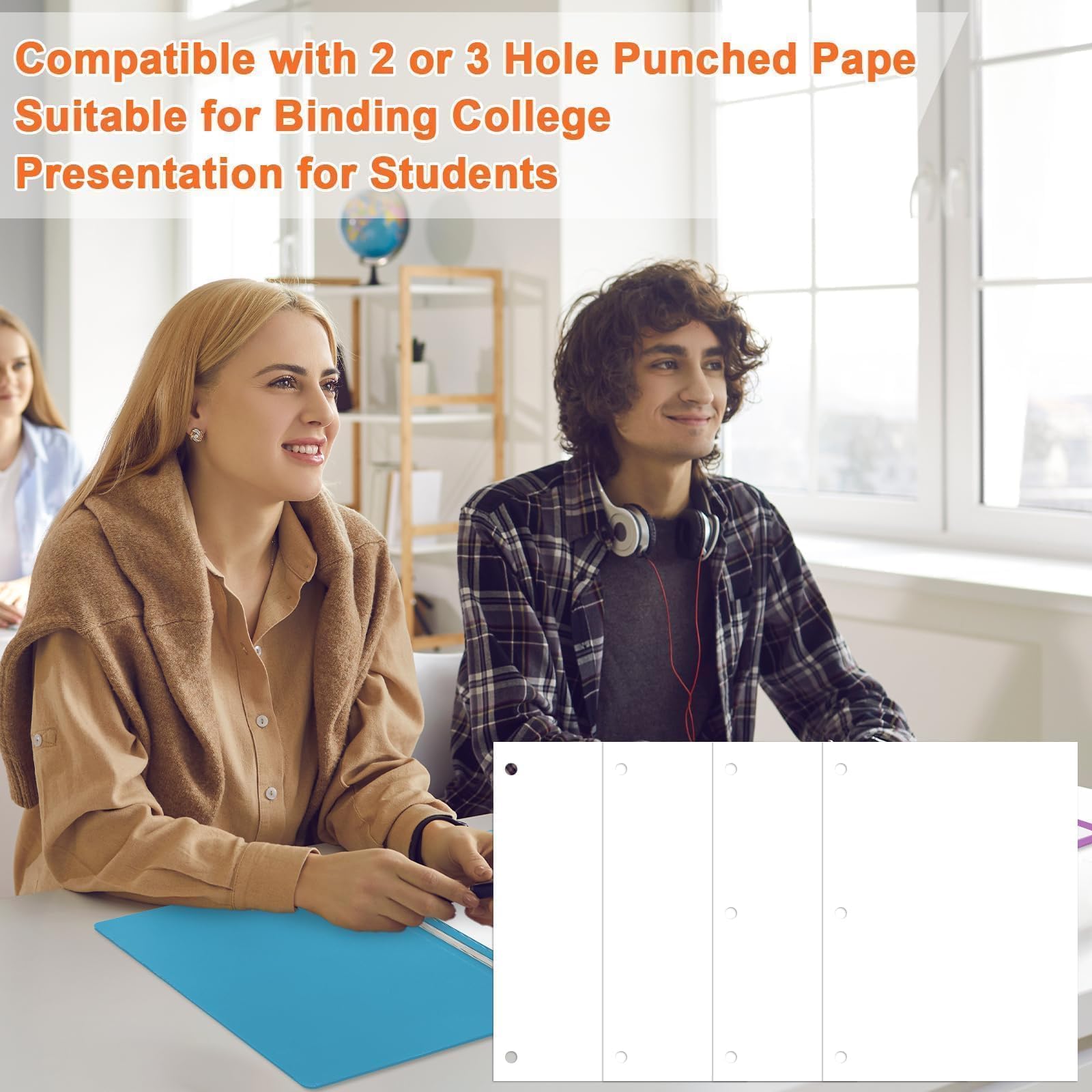 Gisgfim 12 Pcs 11'' X 17'' Pressboard Report Cover 3" Capacity