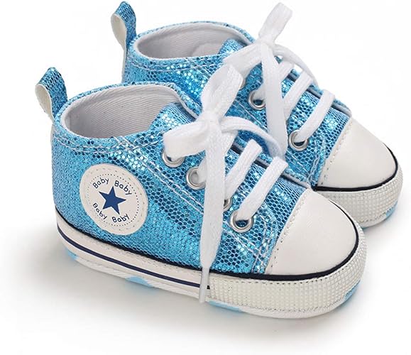 DEBAIJIA Baby Schoenen Canvas Schoenen 6-12 M Kinderen Sneakers Jongens  Licht Linnen Schoenen Meisjes Zachte Zool 18 EU Blauw (Label Maat 2) :  Amazon.nl: Kleding, schoenen \u0026 sieraden
