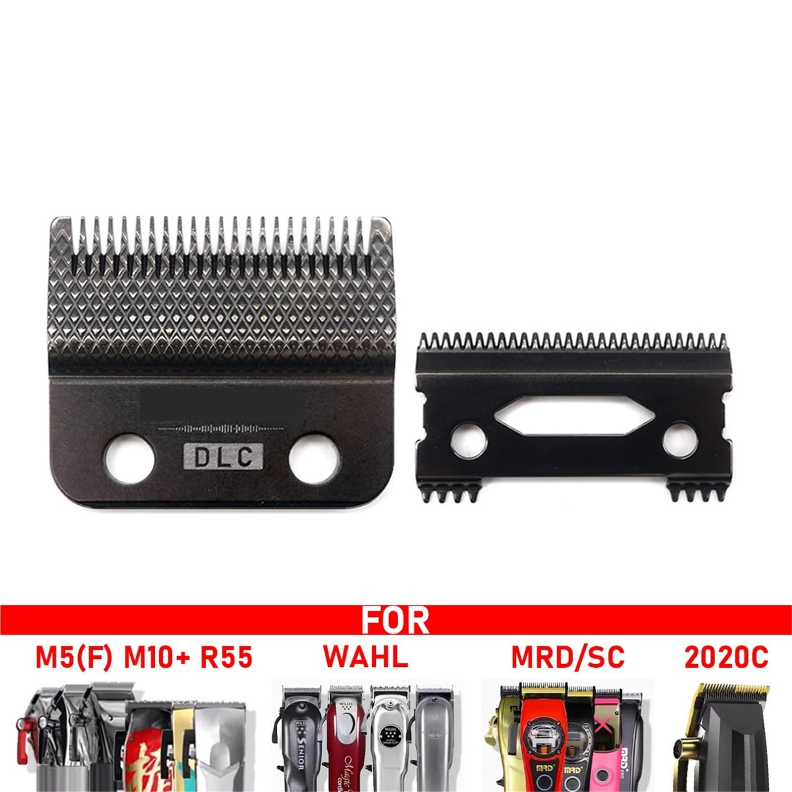 Cortadora De Pelo Con Cuchilla DLC De Repuesto, Cortadora De Cuchilla Ultrafina, Compatible Con Madeshow, Compatible Con WAHL, Accesorios
