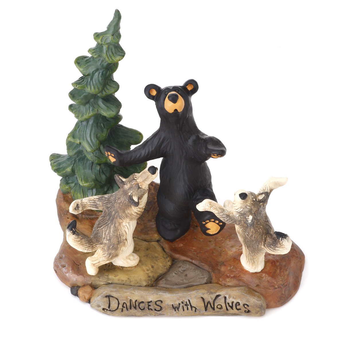 Big Sky Carvers Dances with Wolves Figurine