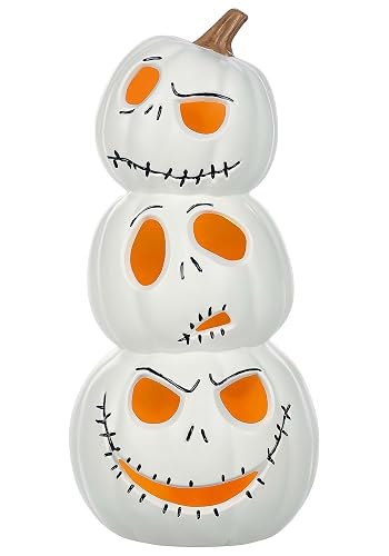 Seasons Nightmare Before Christmas Jack Skellington Stacked Light Up Pumpkins