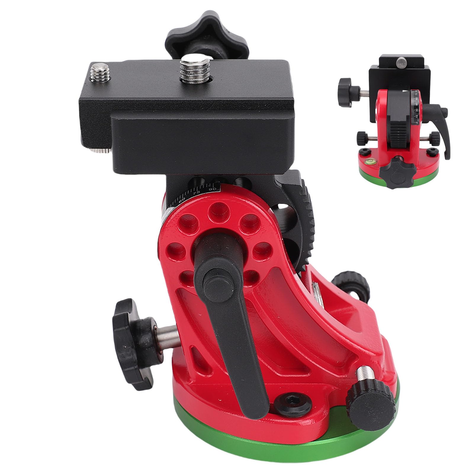 FILFEEL Base de Latitude Compatible Équatorial en Alliage d'aluminium à 90° pour Télescope, Suivi Astrophotographie, Éducation Astronomie – Filetage 3/8"