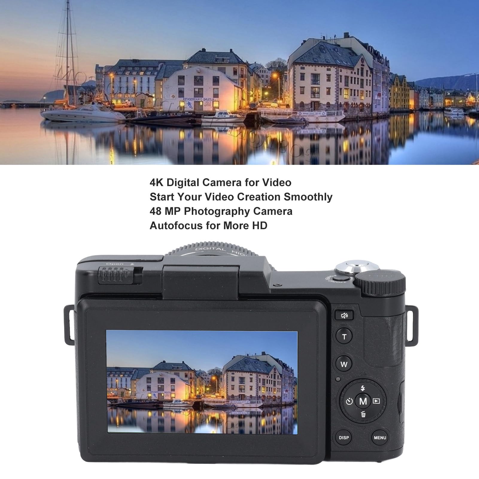 Amazon.com : 4K Digital Camera, Autofocus 48MP HD Vlogging Camera