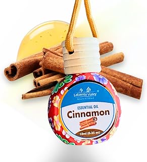 Hanging 100% Pure Essential Oils for Diffusers, Home Care, Car, Hair & Massage, Candle Making Scents, Fragrance, Aromatherapy, Humidifiers, Gifts - 10 ml (0.33 oz) (Cinamon)
